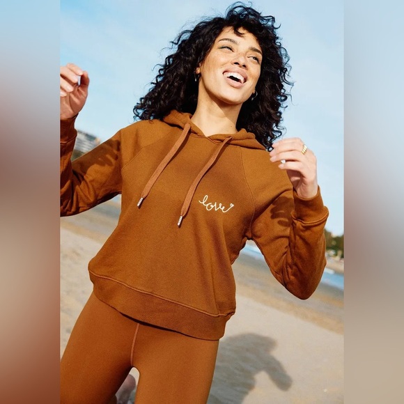 Spiritual Gangster Tops - 🧘‍♀️ Spiritual Gangster Love Script Harper Hoodie – Dune – Size Large NWT